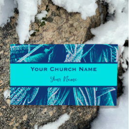 Christian Church Pastor Modern Turcos Nature Visitkort