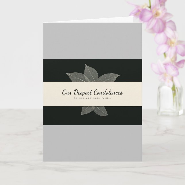 Christian Condolence Card Kort (Orkide)