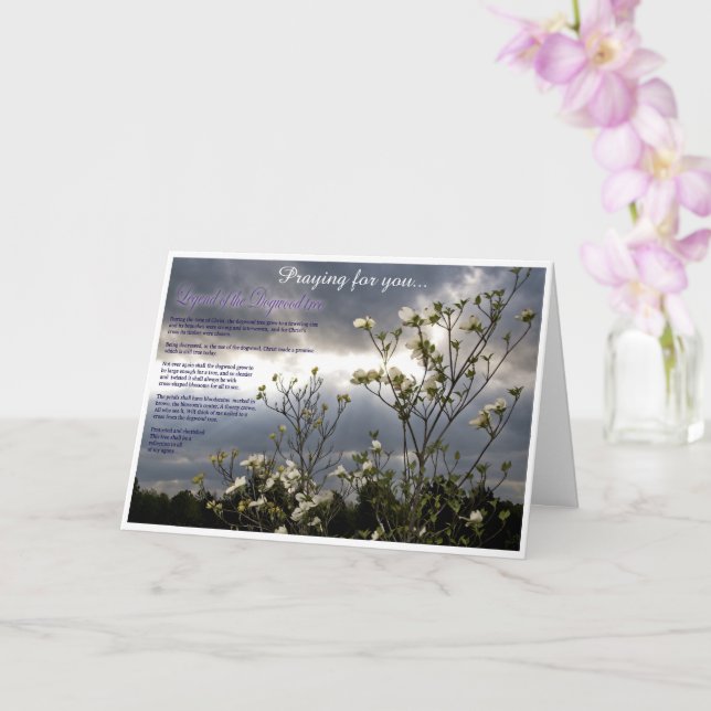 Christian Condolence Card Kort (Orkide)