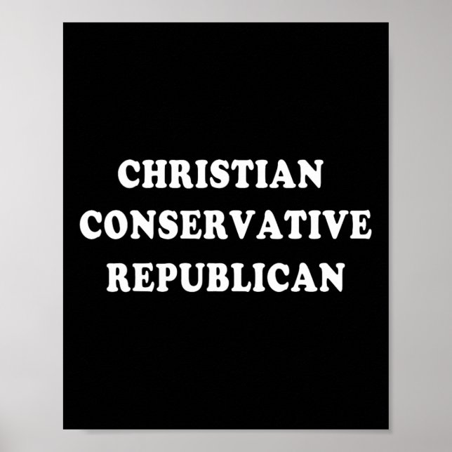 Christian Conservative Republican  Poster (Framsidan)