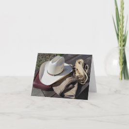 Christian Cowboy Westernt Southwest Note-kort Kort