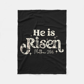Christian Cross Jesus Happy Easter He Is Risen Mat Fleecefilt