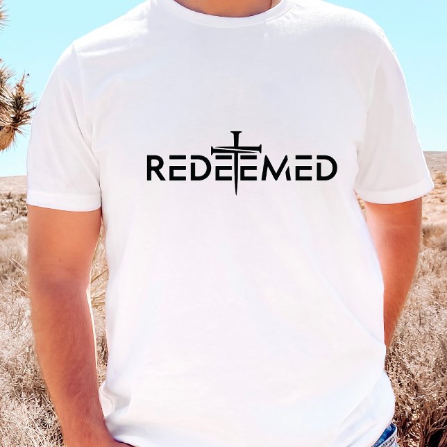 Christian Cross Redeemed  T Shirt (Skapare uppladdad)
