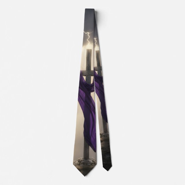 Christian Cross - Ressurection Necktie Slips (Framsida)
