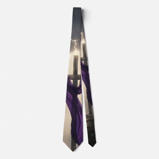 Christian Cross - Ressurection Necktie Slips (Framsida)