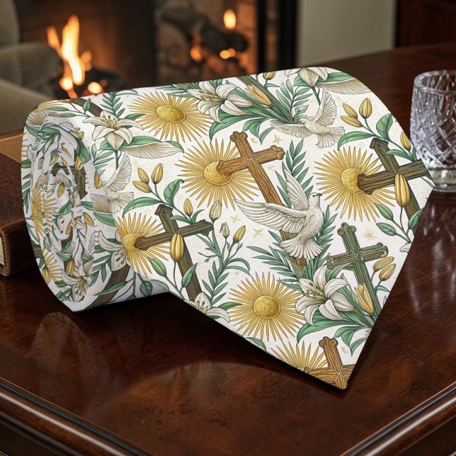 Christian Crosses with Doves Custom Necktie Slips (Skapare uppladdad)