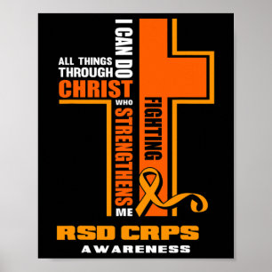 Christian Crps Warrior Fighter RSD Crps Awareness Poster