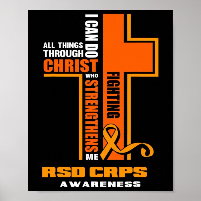 Christian Crps Warrior Fighter RSD Crps Awareness Poster (Framsidan)