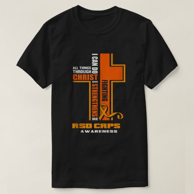Christian CRPS Warrior Fighter RSD CRPS Awareness T Shirt (Design framsida)