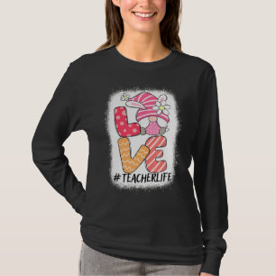 Christian Cute Gnome Bunny Kärlek Påsk Day Christi T Shirt