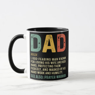 Christian Dad Definition Fathers Day DAD  Mugg
