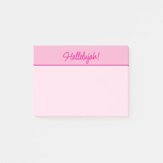 Christian Dam Rosa Hallelujah Minimalist Post-it Block