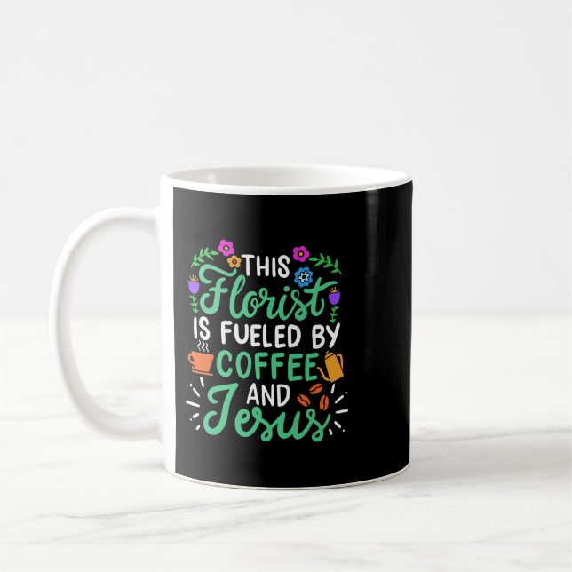 Christian denna florist underblåses av kaffe och j kaffemugg (Vänster)