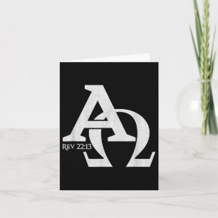Christian Design - Alfa och Omega - den grekiska t Kort