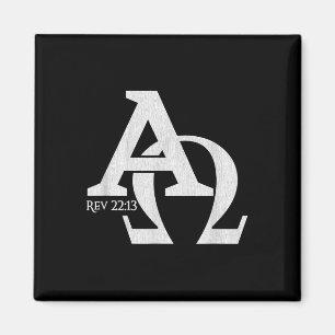 Christian Design - Alfa och Omega - den grekiska t Magnet