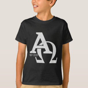 Christian Design - Alfa och Omega - den grekiska t Shirt