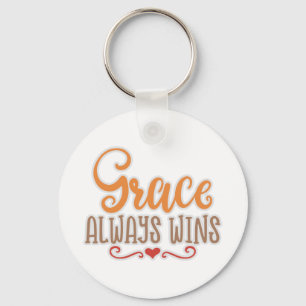 Christian Design Grace vinner alltid Nyckelring