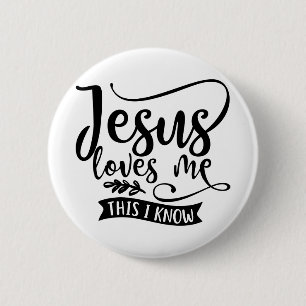 Christian Design Jesus Kärlek Me Knapp