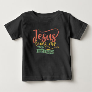 Christian Design Jesus Kärlek mig. Jag vet T Shirt