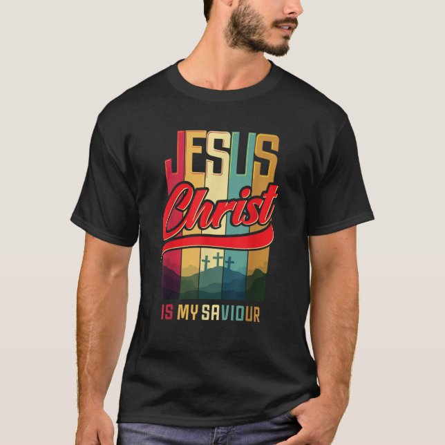 Christian Design Jesus Kristus är min sajt och Ki T Shirt (Framsida)