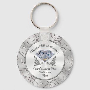 Christian Diamond 60-årsdagen Party favors Nyckelring