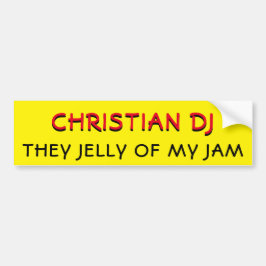 Christian DJ De Jelly i Gulten Min Sylt Bildekal