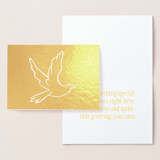 Christian Dove Folierat Kort (Display)