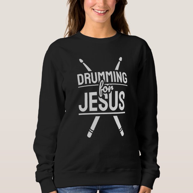 Christian Drum Drumming för Jesus T Shirt (Framsida)