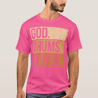 Christian Drummer Drumming Percussion I Gud Drums T Shirt