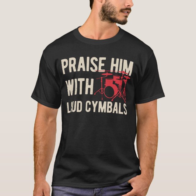 Christian Drummer T Shirt (Framsida)