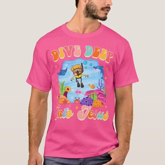 Christian Dyka Scuba Diver Vbs Dives Deep T Shirt (Framsida)