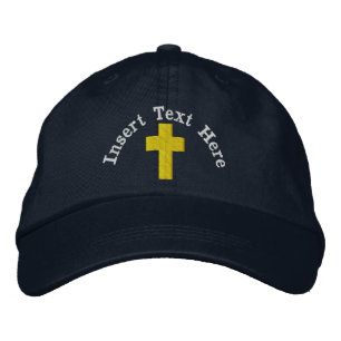 Christian Embroiderade Hat Broderad Keps