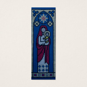 Christian embroidery litet visitkort