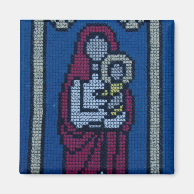 Christian embroidery magnet (Framsidan)