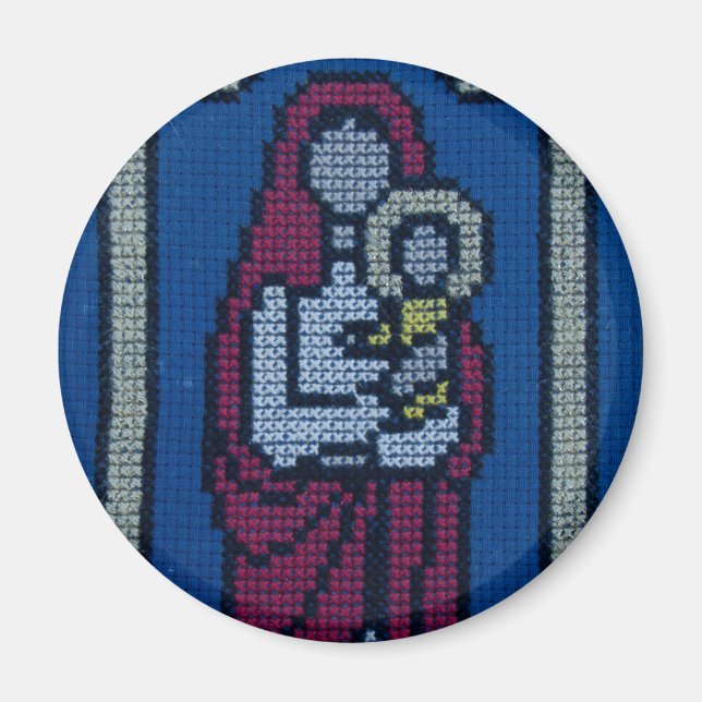 Christian embroidery magnet (Framsidan)