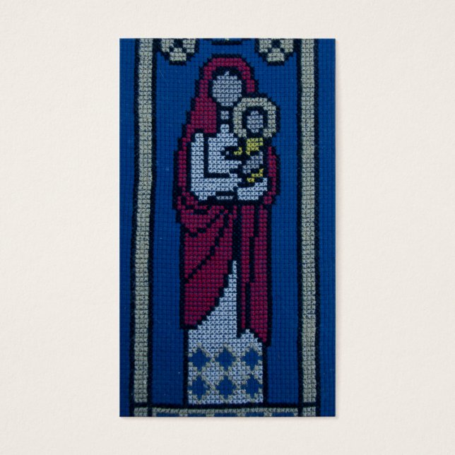 Christian embroidery visitkort (Framsidan)