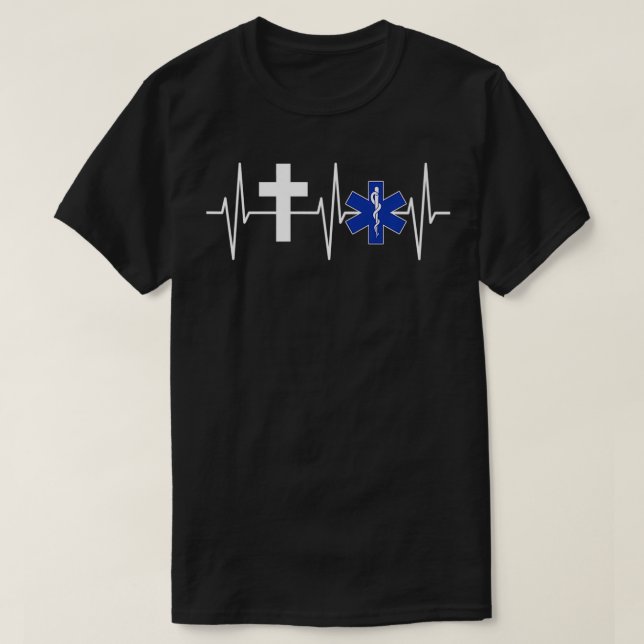 Christian EMT  Religious EMS Paramedic Jesus EMT P T Shirt (Design framsida)