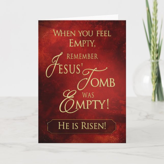Christian - ENCOURAAGT - Han är Risen - Kort (Framsida)