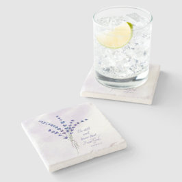 Christian Encouragement Lavender med Scripture Stenunderlägg