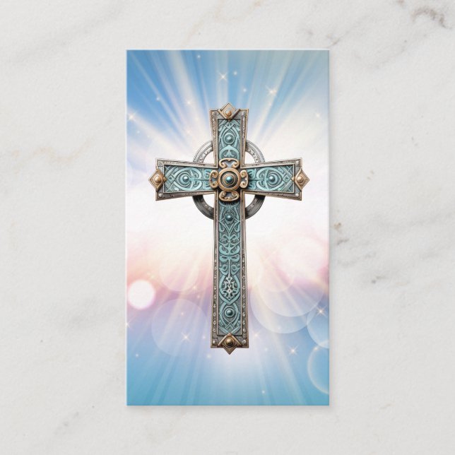 Christian Encouragement Prayer Visitkort (Framsida)