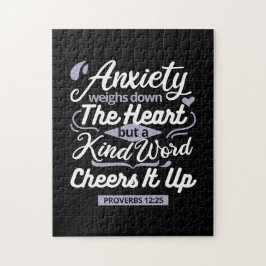 Christian Encouragement Quote – Anxiety & Kindness Pussel