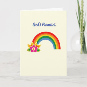 Christian Encouragement Rainbow Card Kort