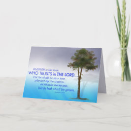 Christian Encouragement Scripture Hälsning Kort