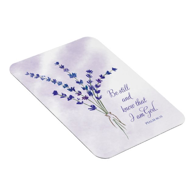 Christian Encouring Lavender med Scripture Magnet (Högersidan)