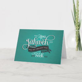 Christian Encourtage Scripture Greeting Card Kort
