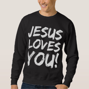 Christian Evangelism Gift för manar Jesus Kärlek D Lång Ärmad Tröja