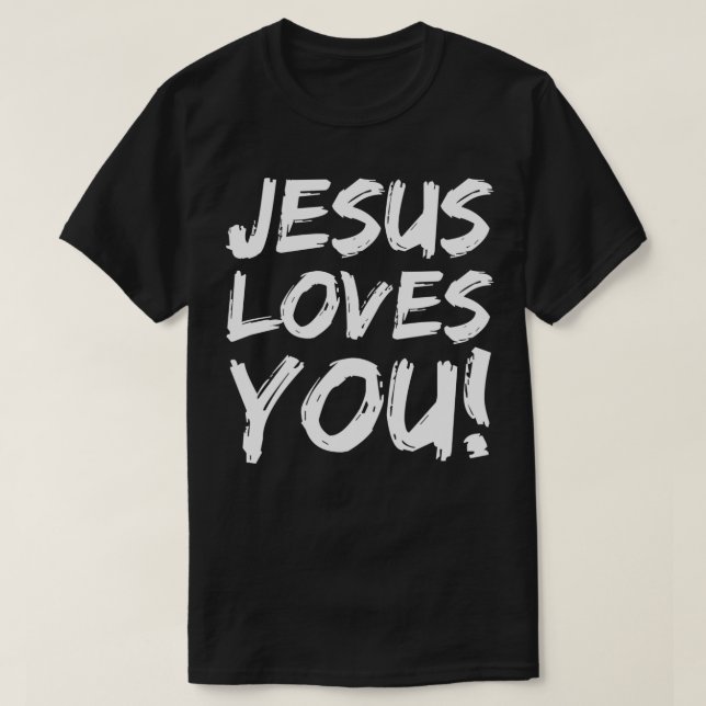 Christian Evangelism Gift för manar Jesus Kärlek Y T Shirt (Design framsida)