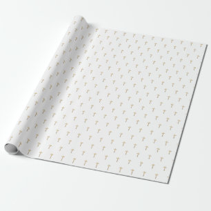 Christian Event Faux Guld Kor Mönster Presentpapper