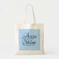 Christian Faith Arise och Shine Bible Verse Blue