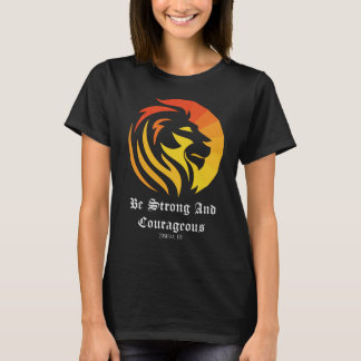 Christian/Faith Be Strong och modig T Shirt